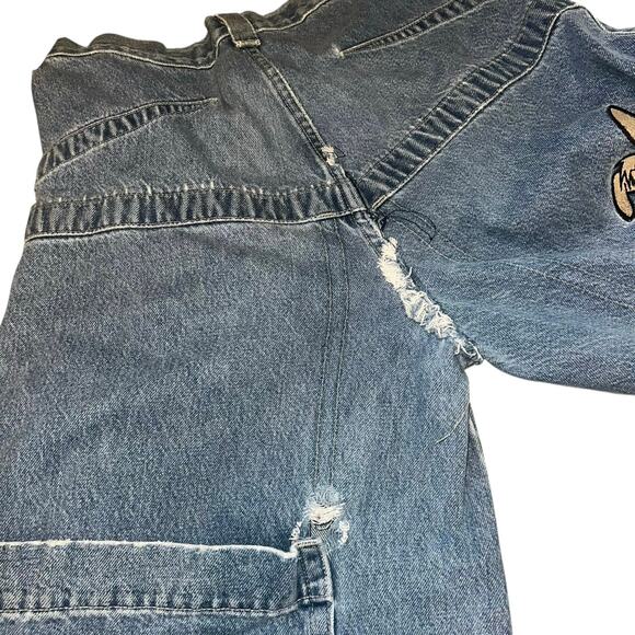 Vintage Y2K JNCO Jeans thrashed Kangaroo wide leg baggy skater distressed grunge - Picture 5 of 14